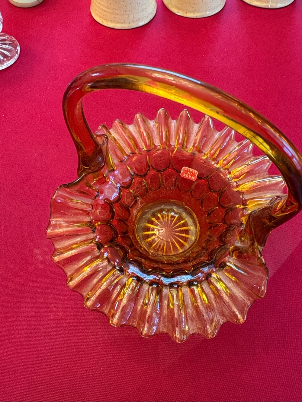 Italian Amber Vase